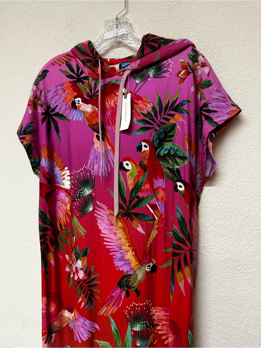 Farm Rio NWT Teresita Hooded Tunic midi Dress size XS - Picture 5 of 7